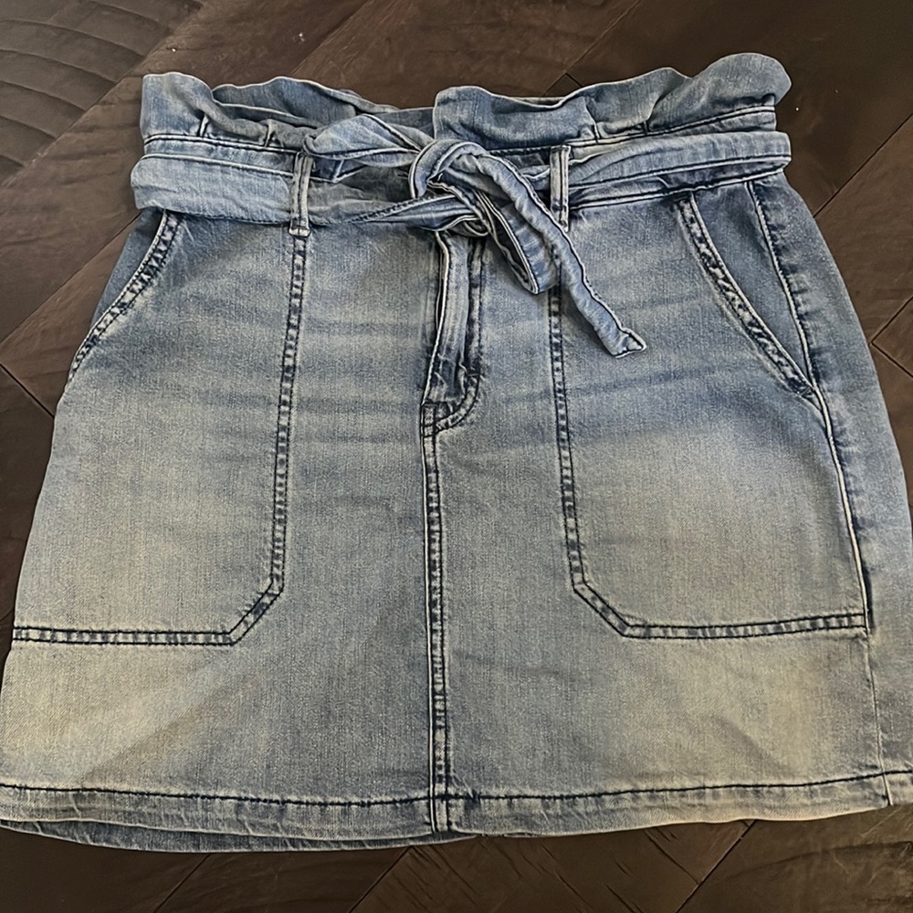 Free people denim skirt